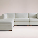 Chaucer Four-Piece Sectional Sofa with Ottoman