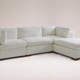 Chaucer Four-Piece Sectional Sofa with Ottoman