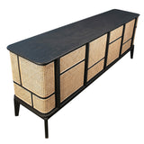 Zhimo Rattan Media Stand